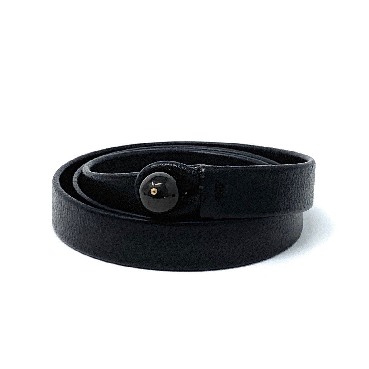 petrified wood leather bracelet