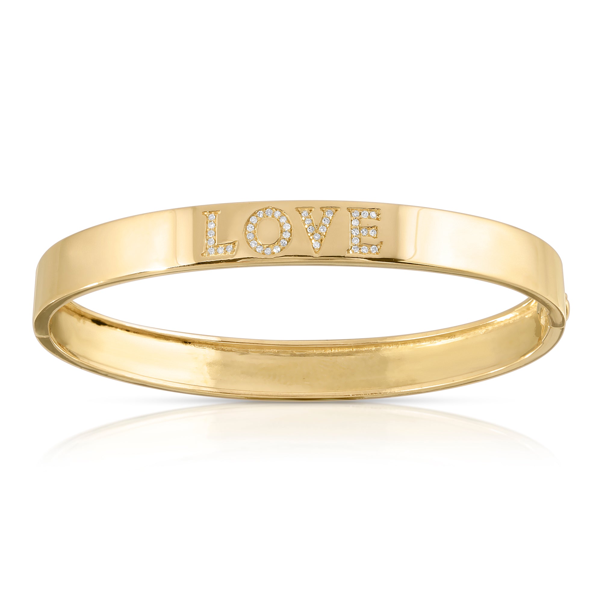 14k gold love message bracelet cartier style by boussidan