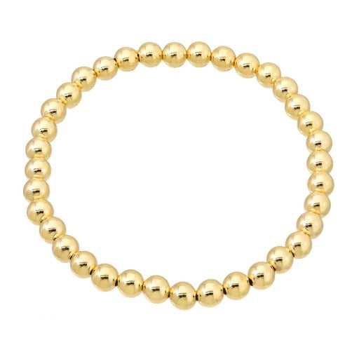 gold filled gold stretch bracelet 