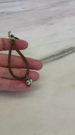 Load and play video in Gallery viewer, PURPLE EYE - Ombre Silk Bracelet
