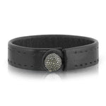 Load image into Gallery viewer, The MARQUIS - Diamond Single Wrap Leather Bracelet
