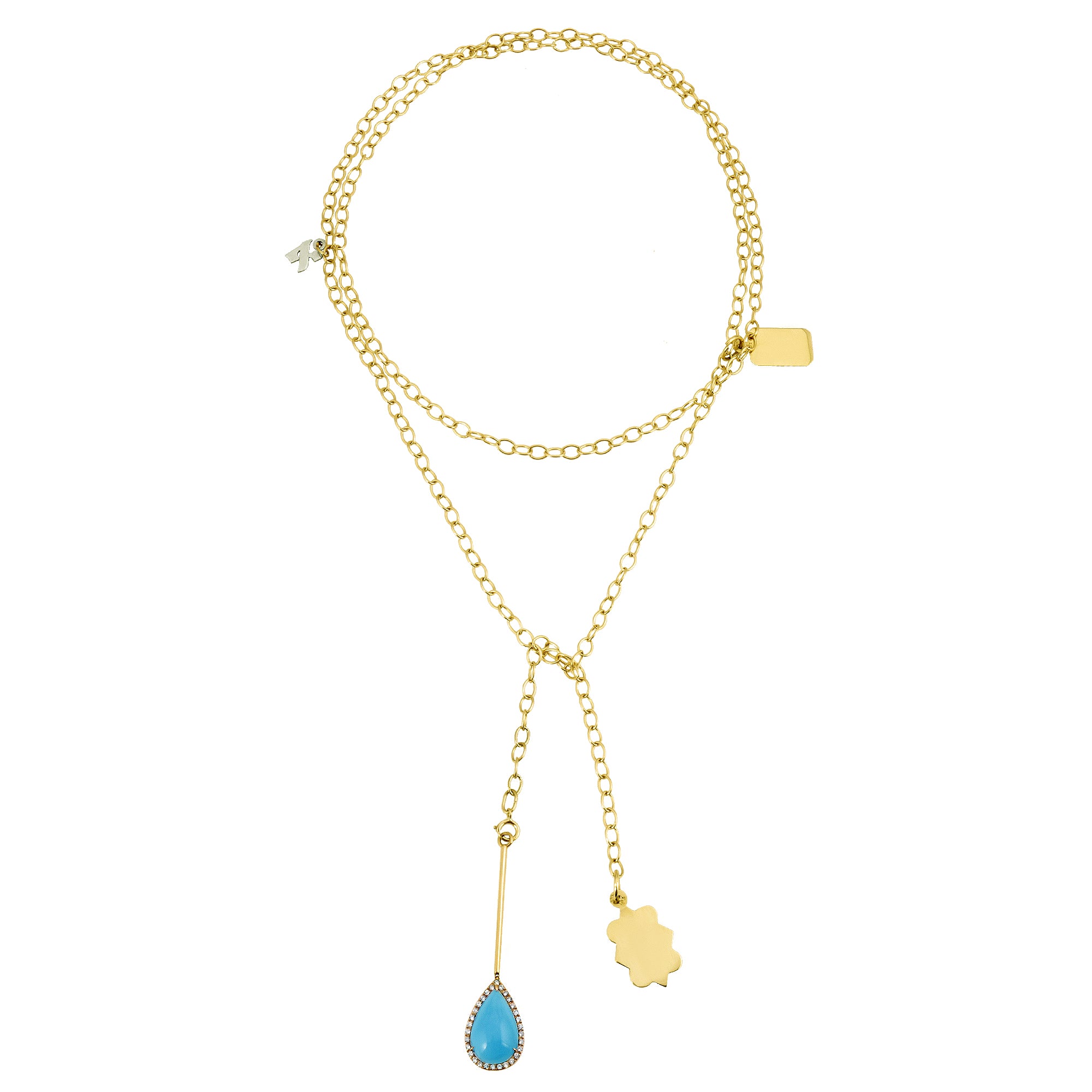 MADE WITH YOU - ALEPH CHARMED "SAUTOIR" NECKLACE