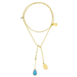 MADE WITH YOU - ALEPH CHARMED "SAUTOIR" NECKLACE