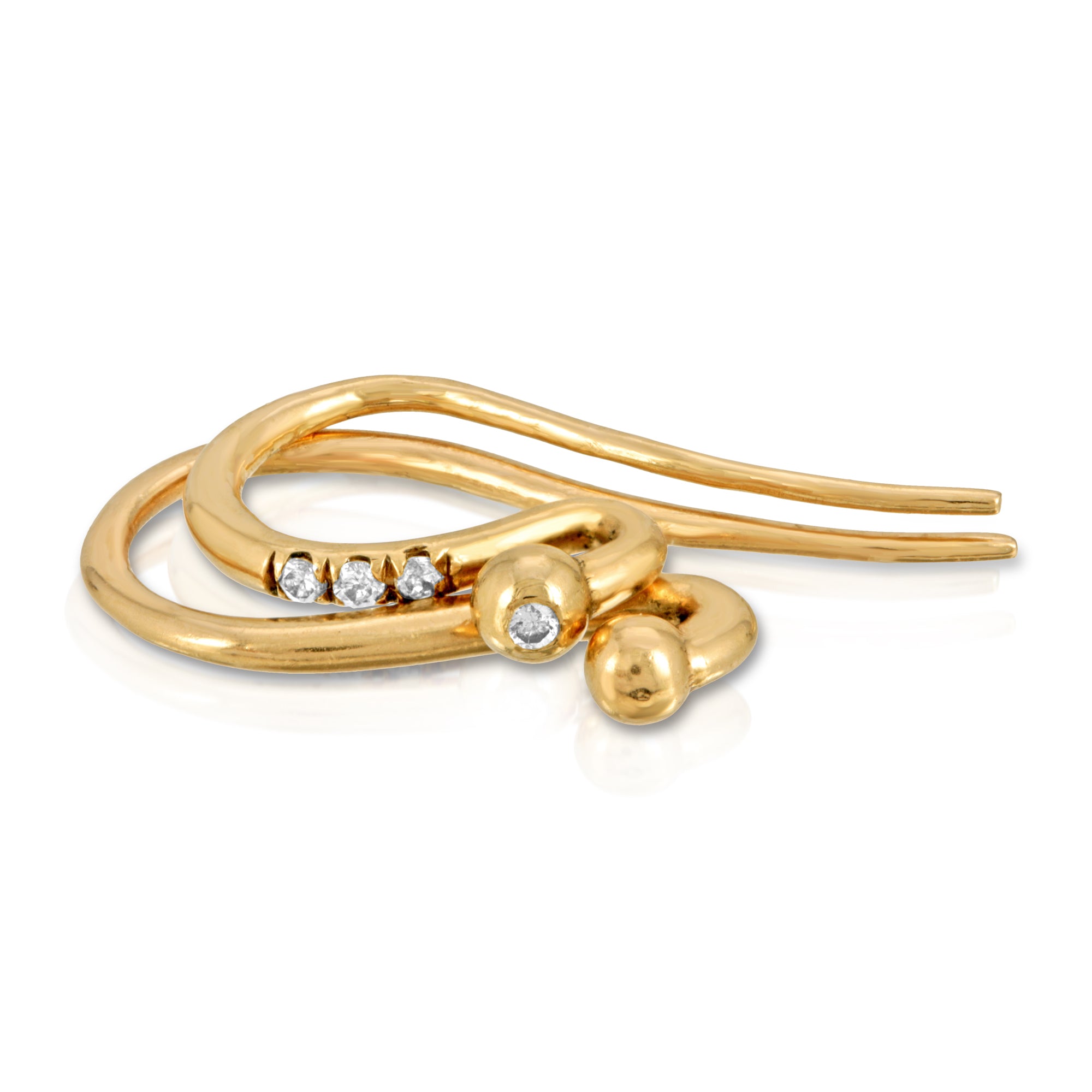 SKULL CHAIN EARRING