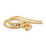 Load image into Gallery viewer, GREEN JADE CHAIN EARRING

