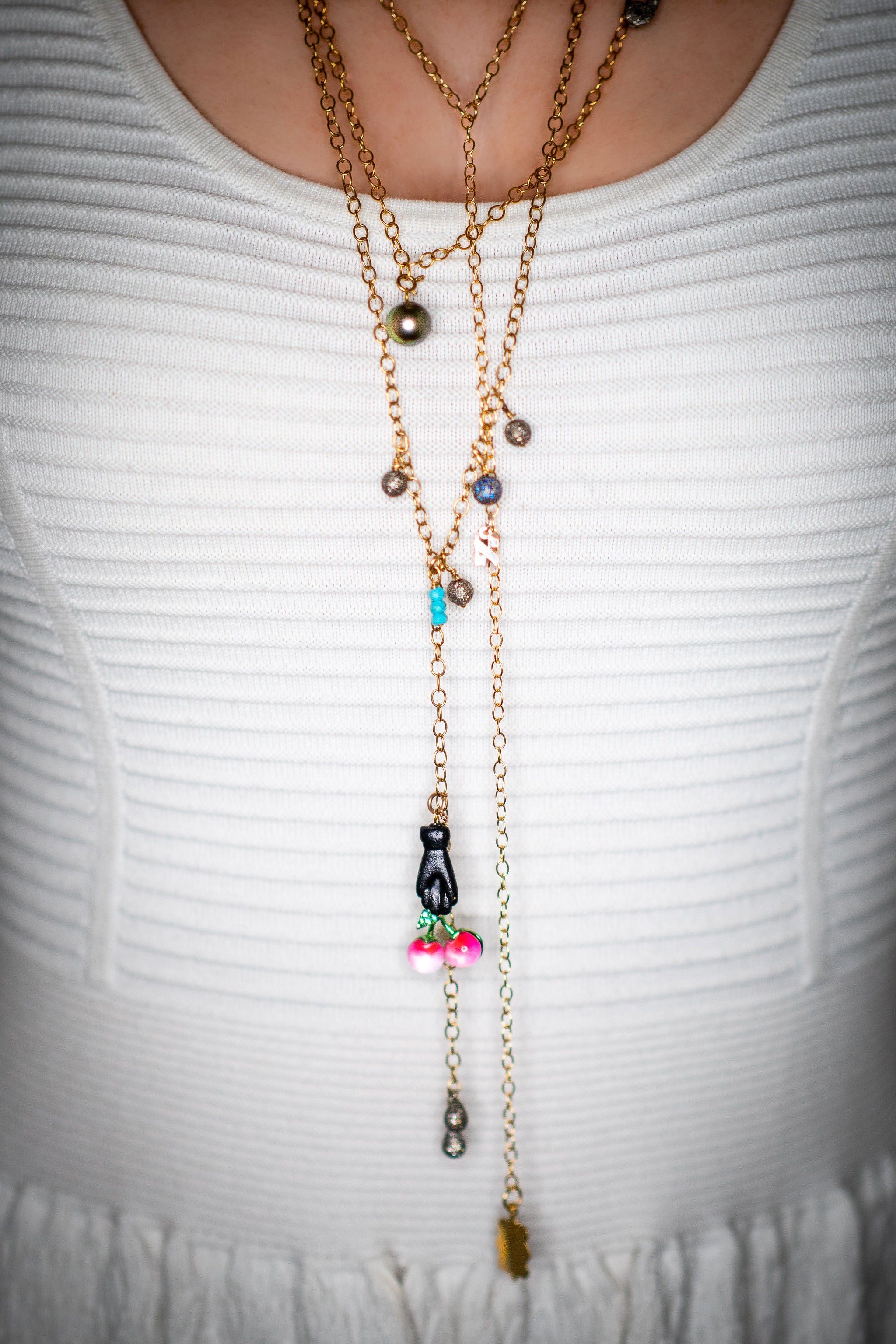 MADE WITH YOU - CHARMED "SAUTOIR" NECKLACE